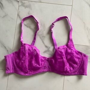 Savage x Fenty bra purple lace size 40D excellent condition sexy feminine girly